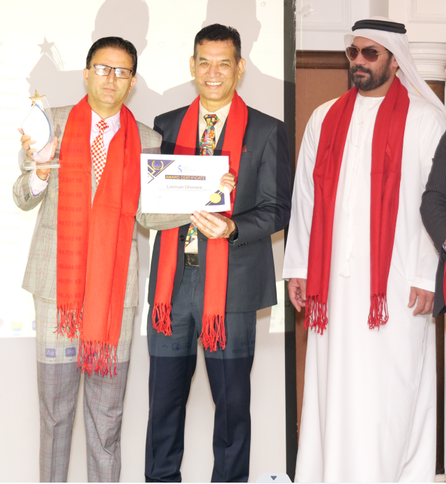 Laxman Ghimire , Chairman , Cosmic Int’l Academy
