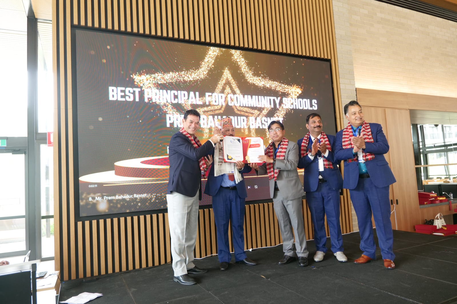 Prem Bahadur Basnet , principal, Nabin Audhyogic Kadar Bdr Rita school